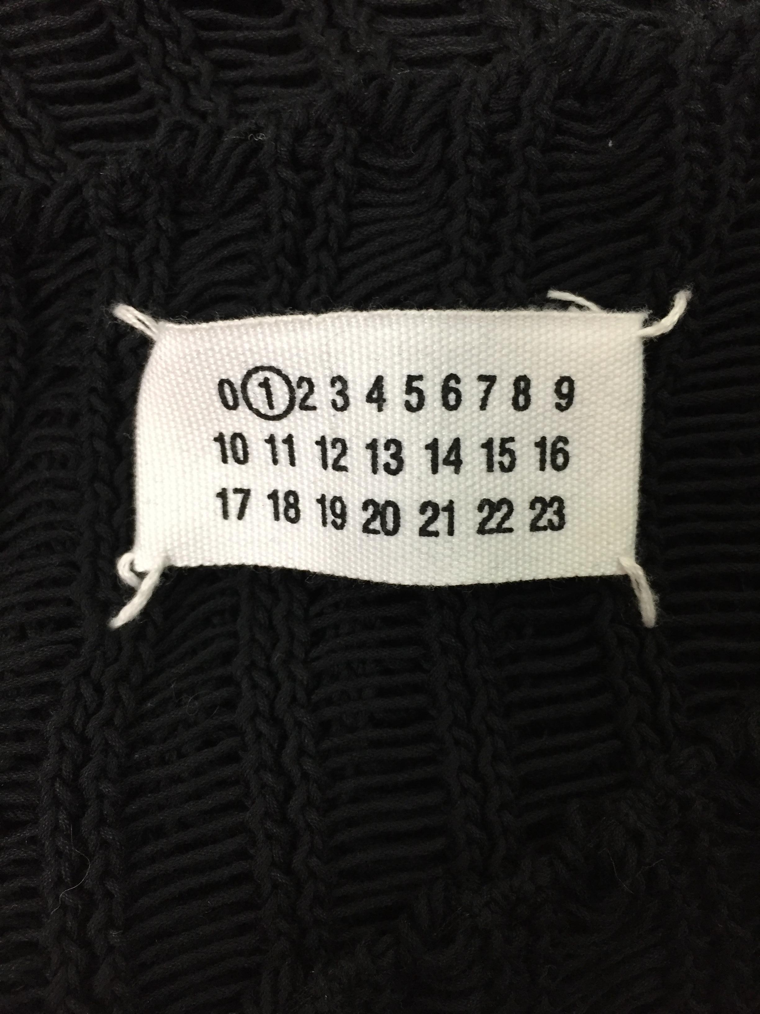F/W 2008 Maison Martin Margiela Sheer Black Fishnet Knit One Arm Dress In Good Condition In Yukon, OK