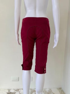 F/W 2008 Plum Red Quilted Capri Pants
