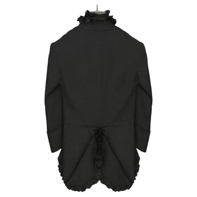 F/W 2008 Vintage Alexander McQueen Black Military Jacket Blazer For