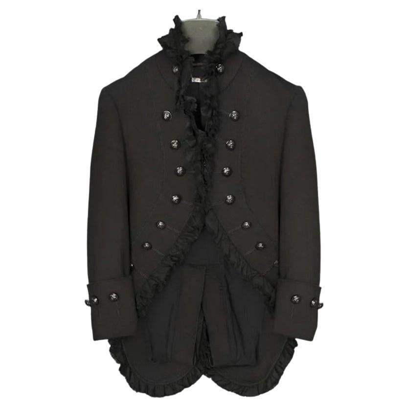 F/W 2008 Vintage Alexander McQueen Black Military Jacket Blazer