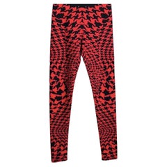 F/W 2009 Iconic Alexander McQueen Houndstooth print Knit Leggings