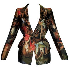 F/W 2010 Alexander McQueen Angels & Demons Tapestry Silk Jacket (veste en soie)