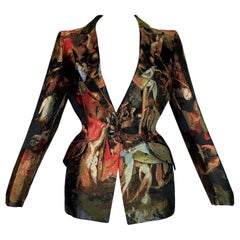 F/W 2010 Alexander McQueen Angels & Demons Tapestry Silk Jacket