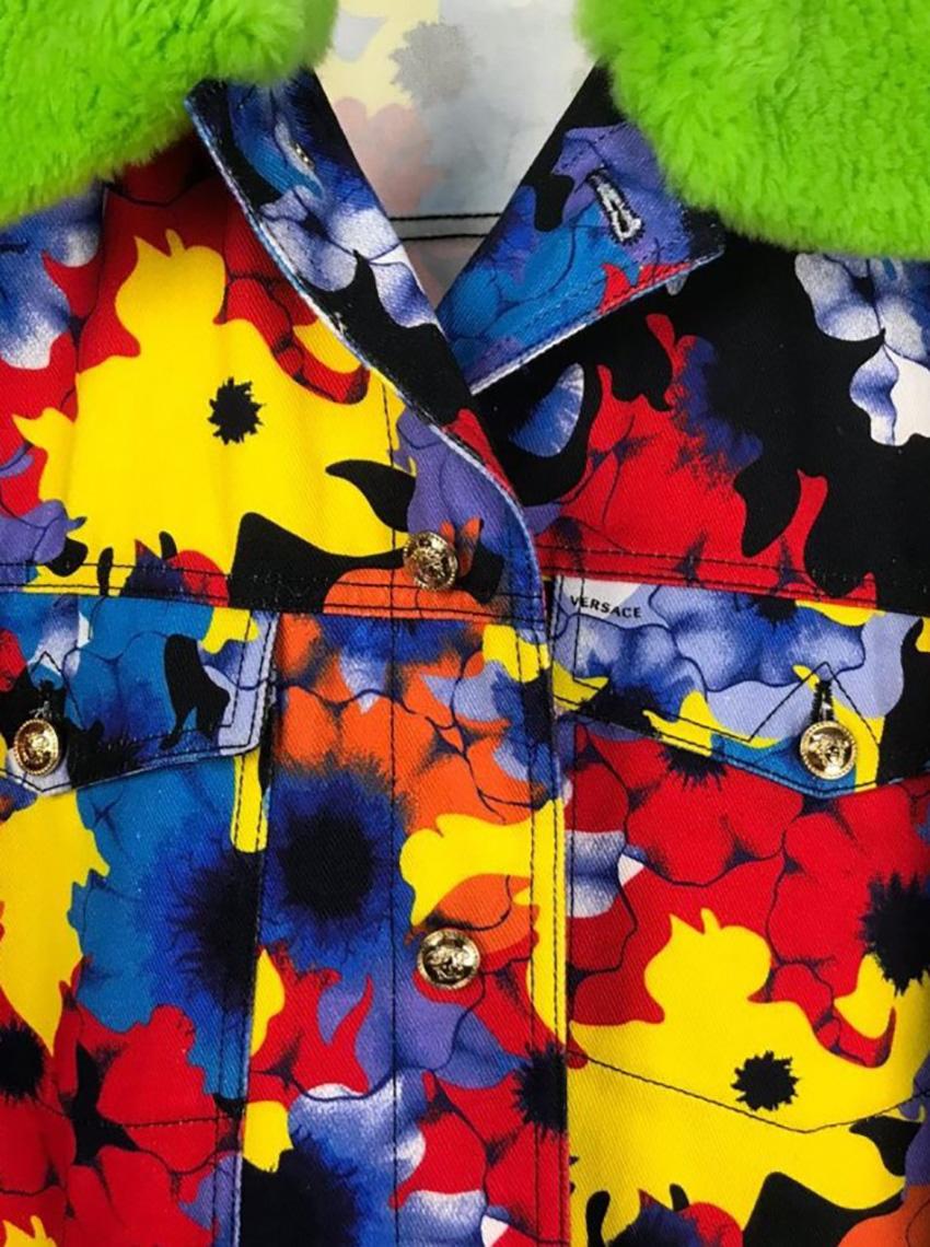 Men's F/W 2012 L #29 VERSACE FLORAL CAMO JACKET 58 - 4XL from Celebrity closet