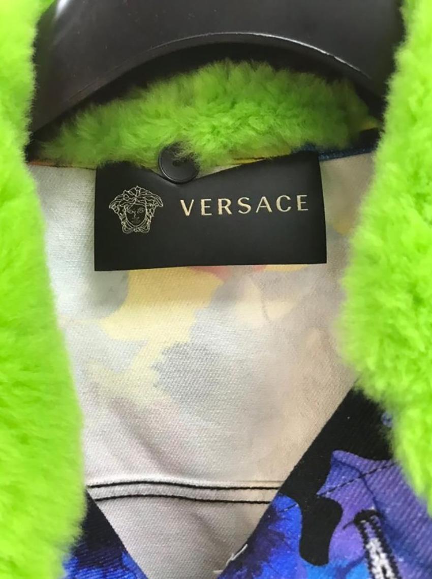 F/W 2012 L #29 VERSACE FLORAL CAMO JACKET 58 - 4XL from Celebrity closet 1