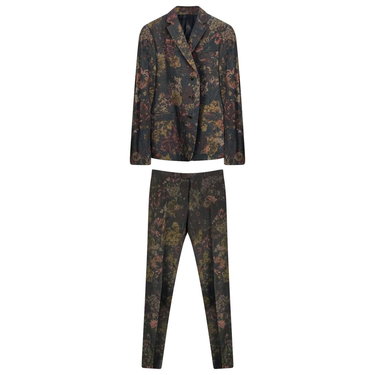 F/W 2012 Look #1 Floral Printed Suit for Men 58 - 48