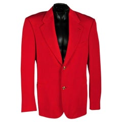 Veste blazer rouge 100 % laine VERSACE look n° 14, A/H 2012 - 48 - 38