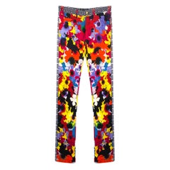 F/W 2012 Versace Flower-powered paratrooper jeans for men