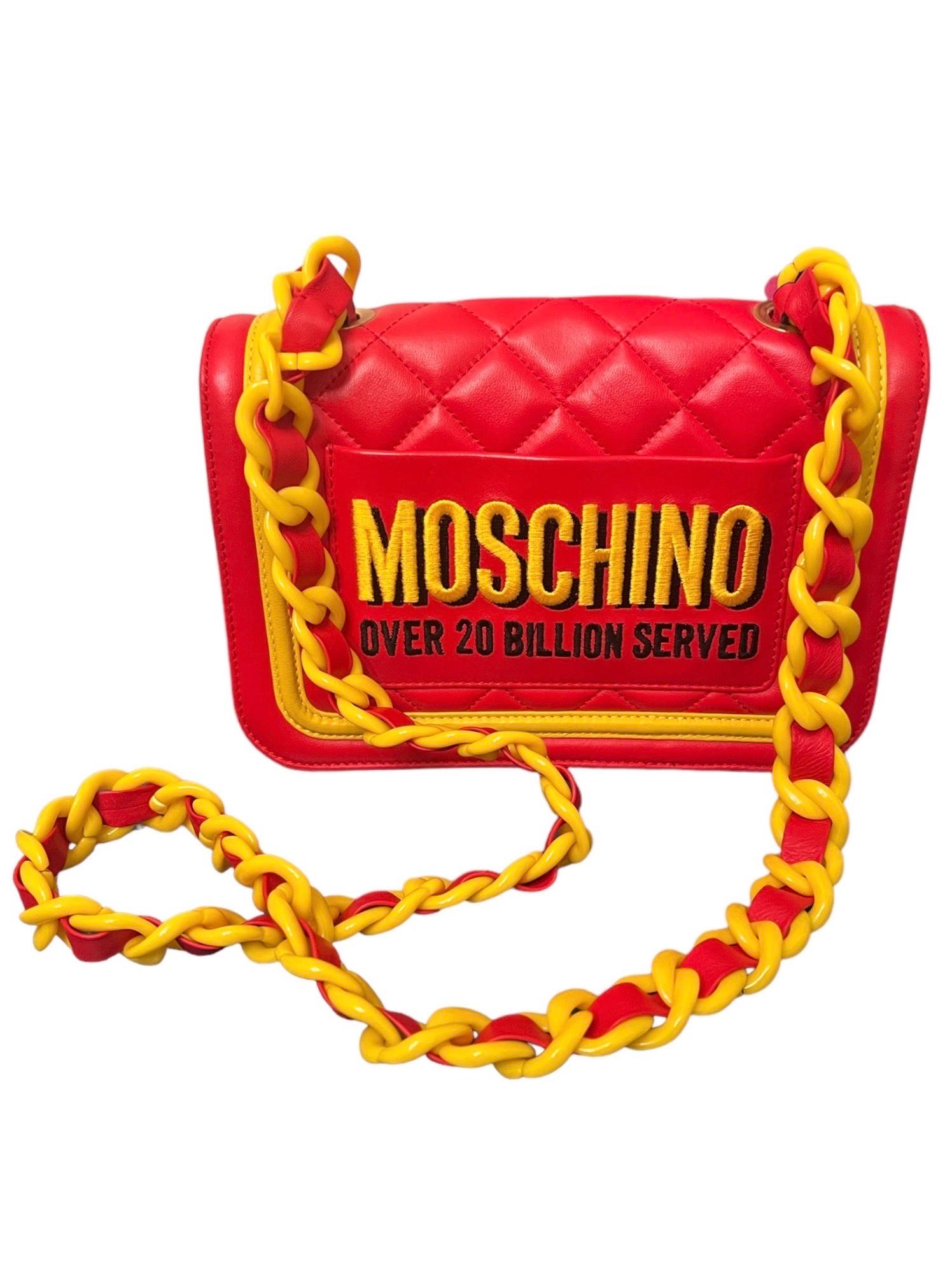 Women's or Men's F/W 2014 Moschino McDonalds Runway Fast Food Leather Crossbody Bag