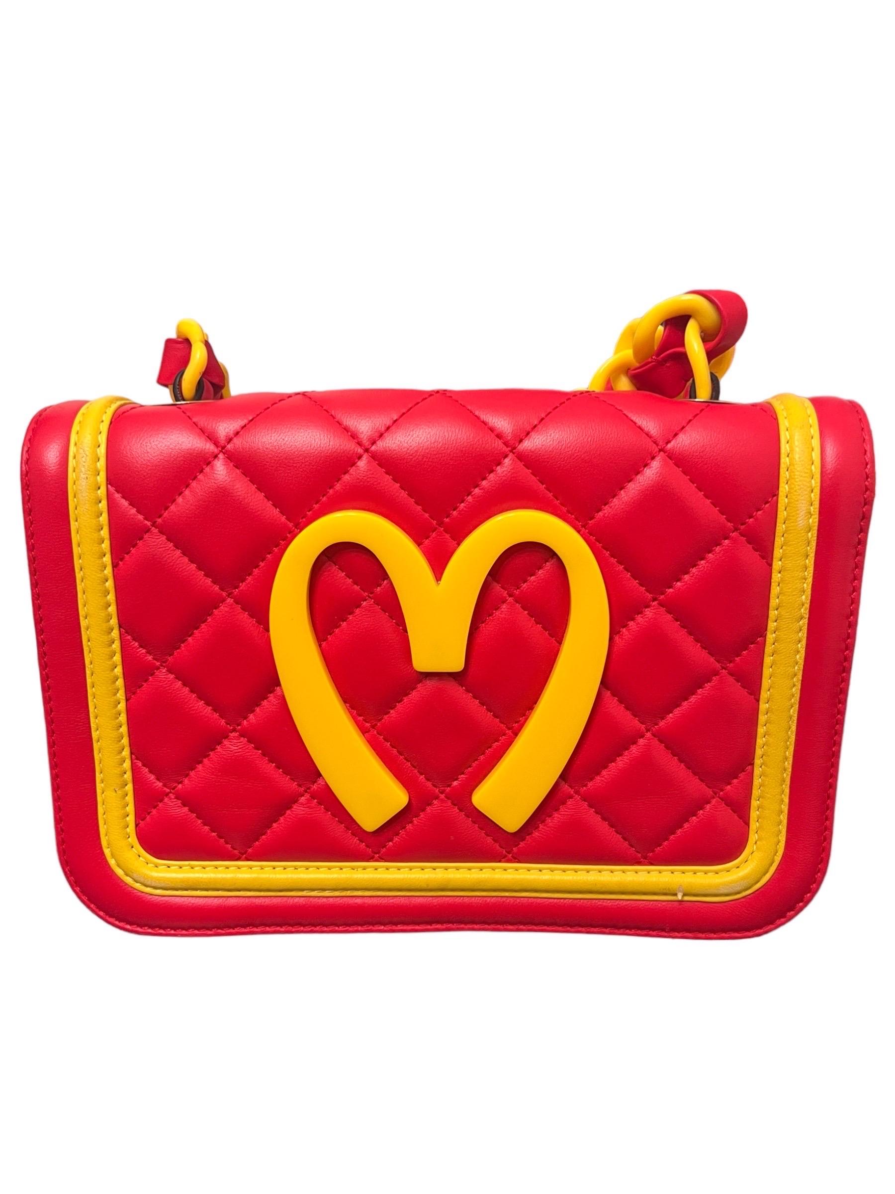 F/W 2014 Moschino McDonalds Runway Fast Food Leather Crossbody Bag 1