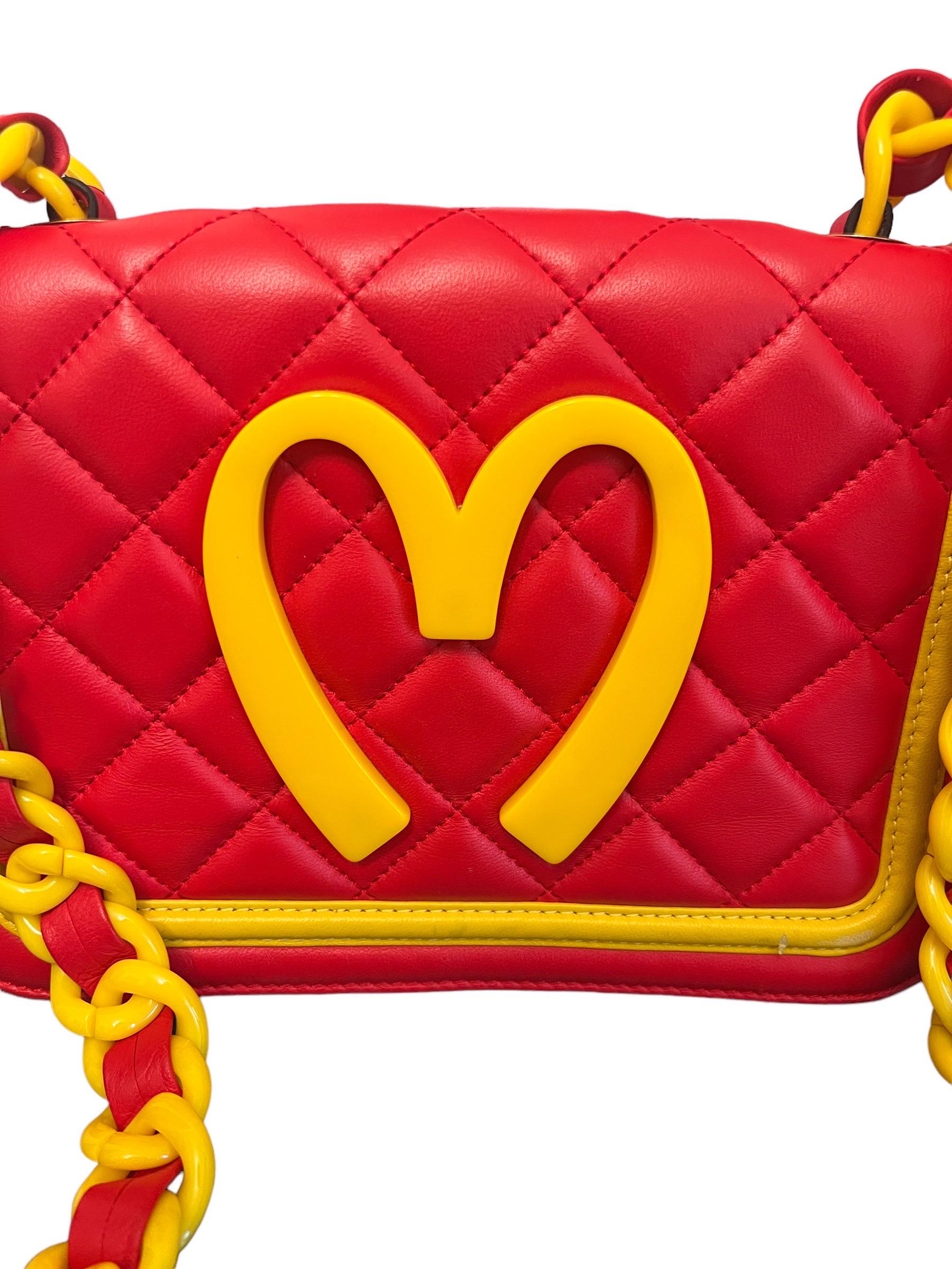 F/W 2014 Moschino McDonalds Runway Fast Food Leather Crossbody Bag 3