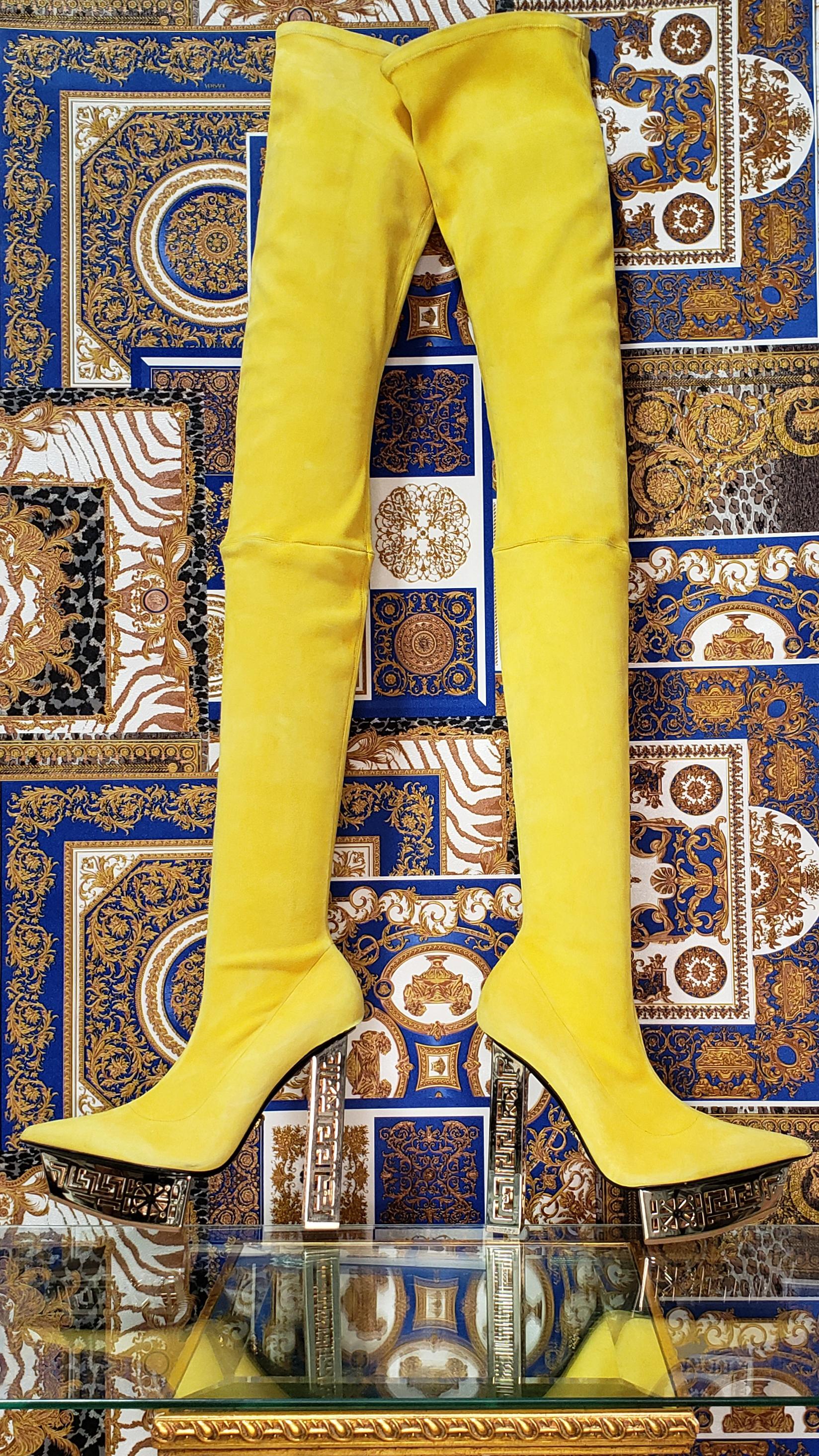 versace yellow boots