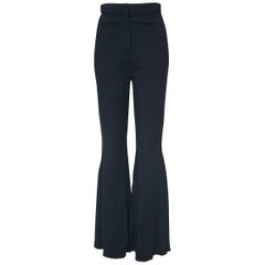 Versace, A/H 2015, Look n° 13 - Pantalon flare noir, taille 38 - 4