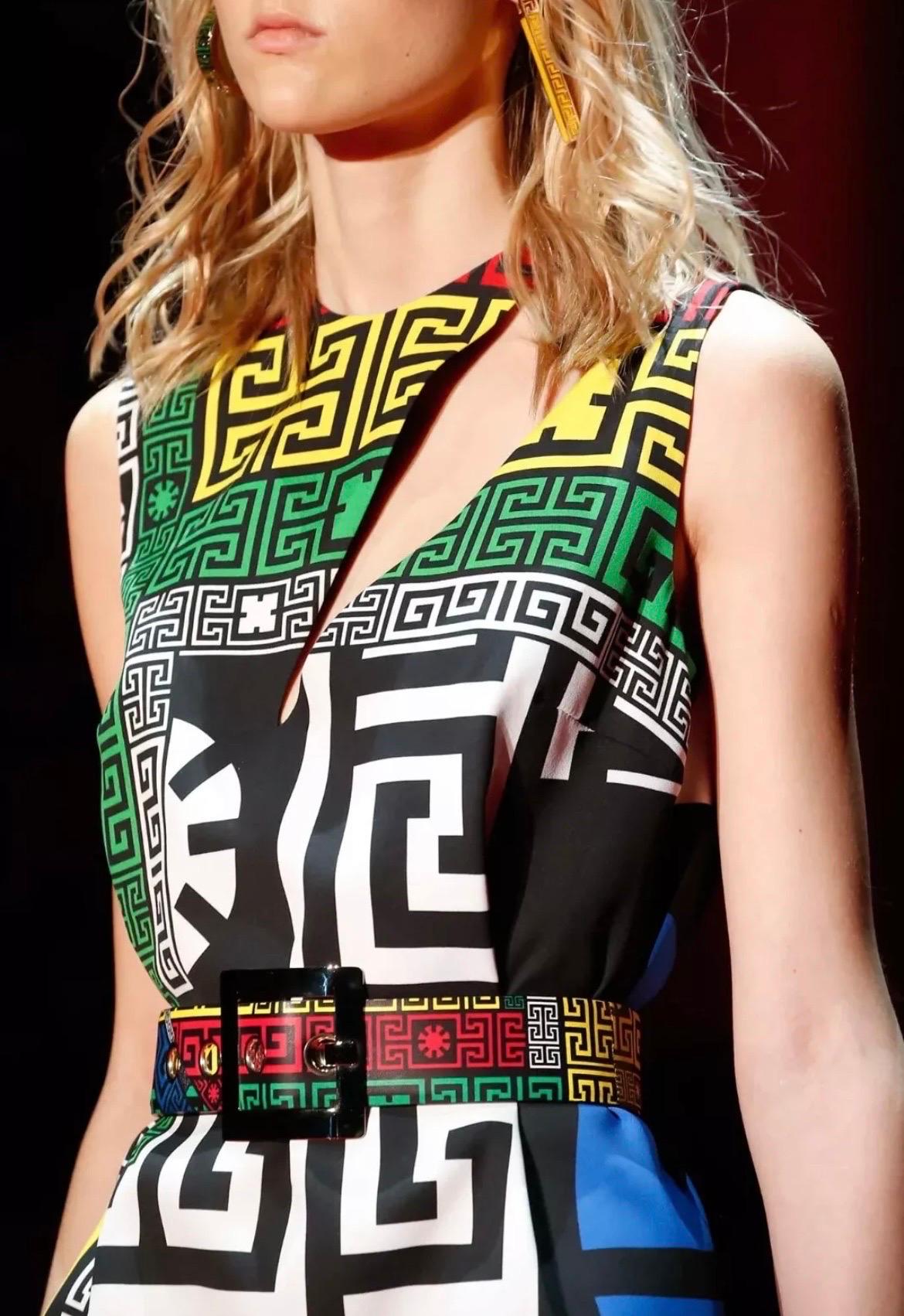 F/W 2015 Look #21 Versace #Greek Dress 40 - 4 For Sale 7