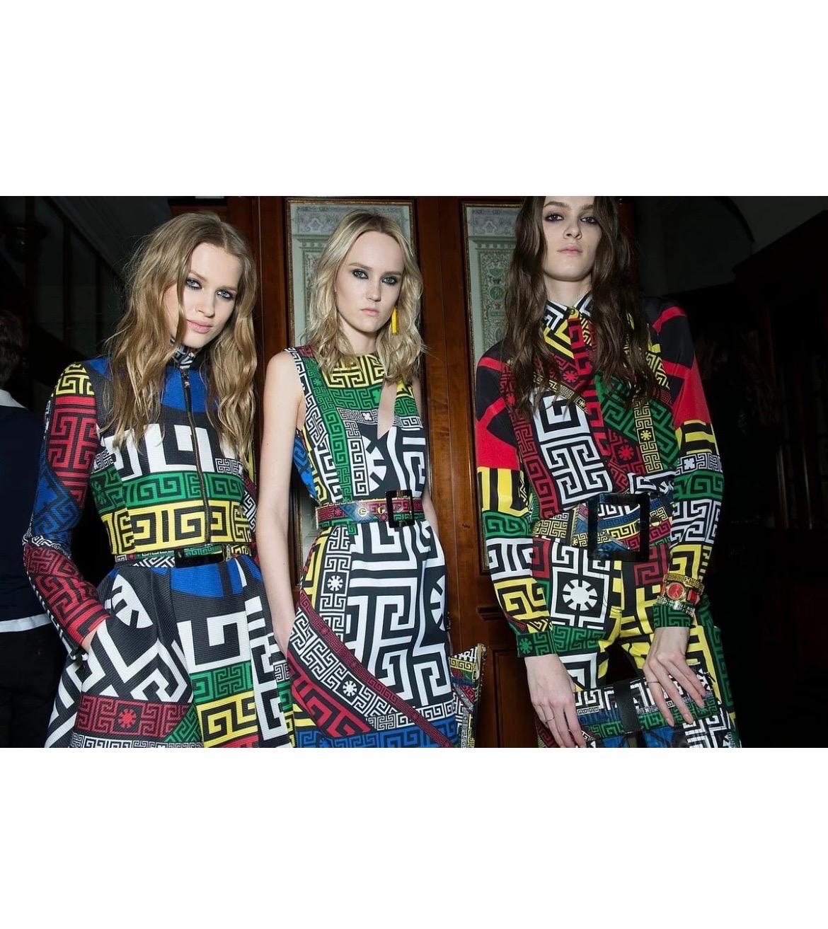 F/W 2015 Look #21 Versace #Greek Dress 40 - 4 For Sale 8