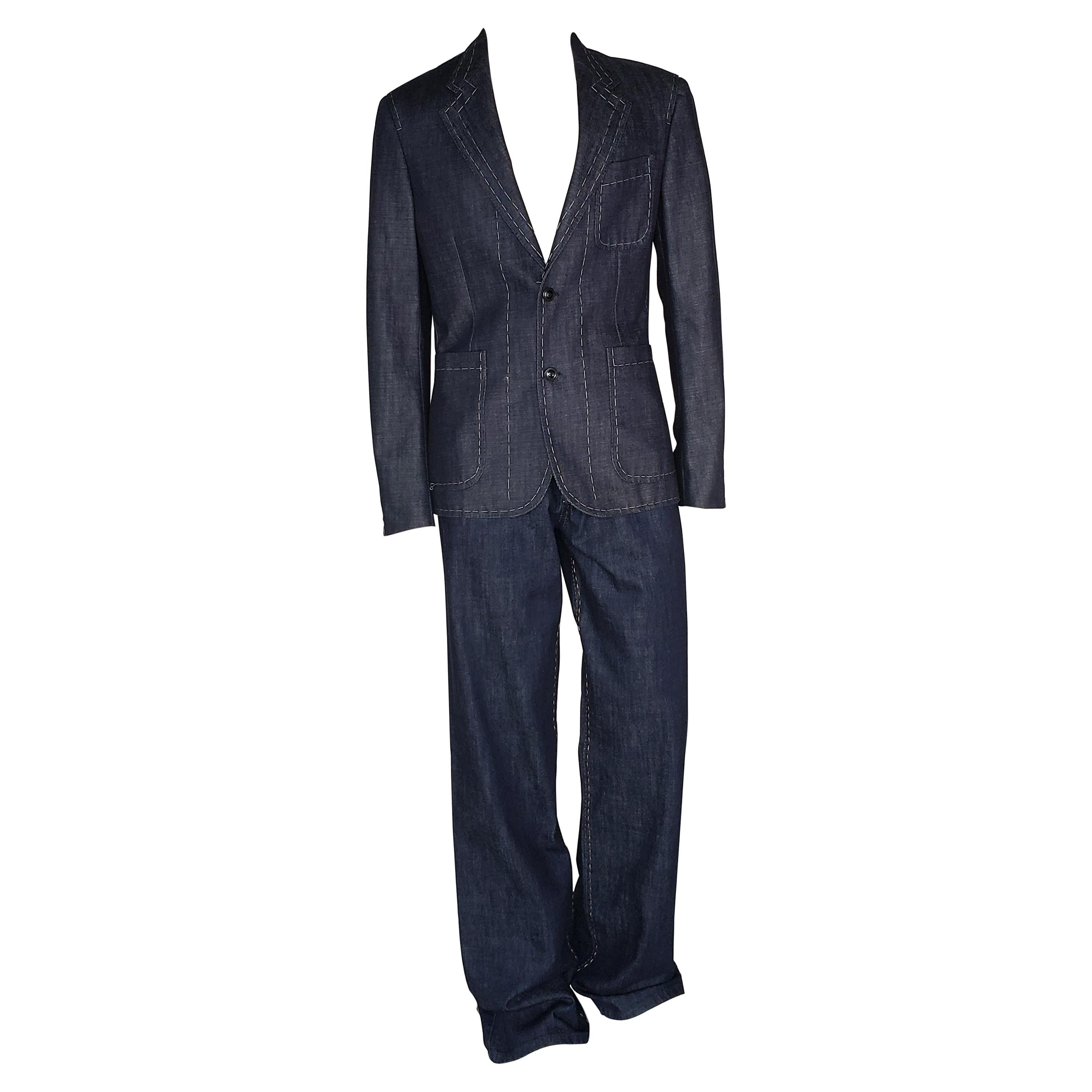 F/W 2015 look #30 NEW VERSACE JEANS SUIT For Sale