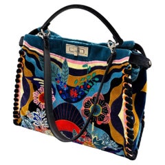 F/W 2016 Fendi velvet embroidered Peekaboo bag