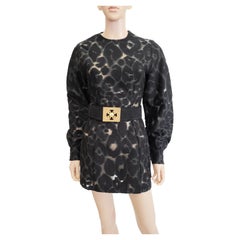 ROBE COURTE COLLECTION MILITAIRE NOIRE VERSACE 38 - 4, Collection A/H 2016 Look #28