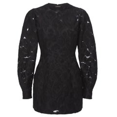 F/W 2016 Look #28 VERSACE BLACK SEMI SHEER MINI DRESS 38 - 2