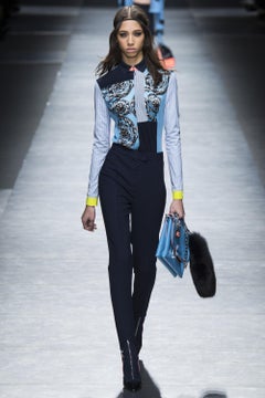 F/W 2016 Look# 6 TAIUT SKI-PANT and SILK COLOR BLOCK SHIRT SET Size IT 38