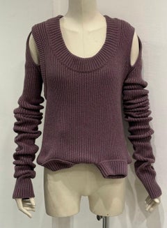 F/W 2023 Rick Owens “Luxor” runway ribbed knit banana top