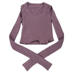 F/W 2023 Rick Owens “Luxor” runway ribbed knit banana top