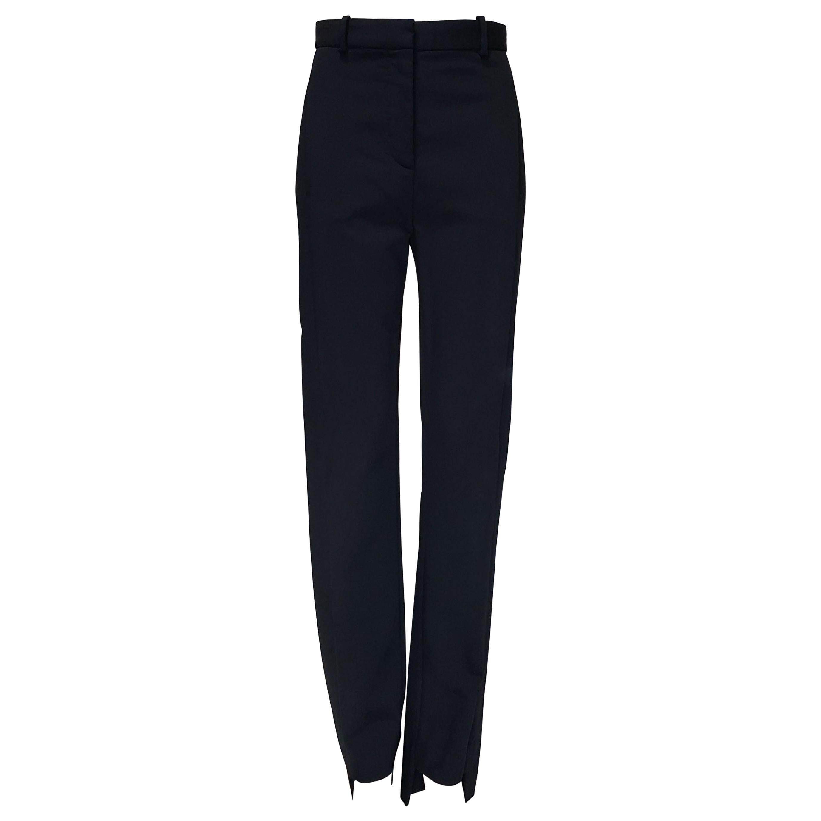 WOMEN FASHION Trousers Print discount 91% Zara Chino trouser Black/White 38                  EU 