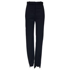 Pantalon en laine noire CLASSIQUE VERSACE look n° 48, A/H 2015, taille 38 - 4