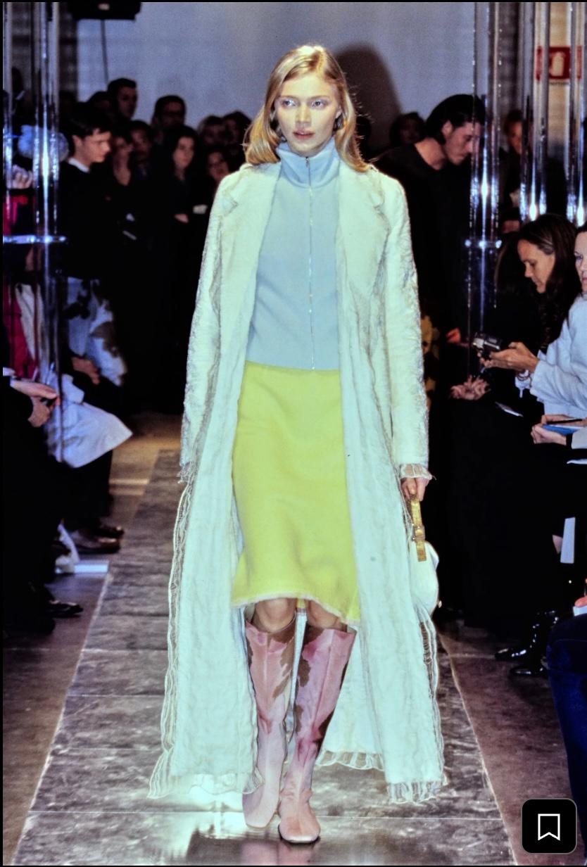 F/W1999 Fendi Baguette Zucchino con inserti lucertola e fibbia madreperla in vendita 8