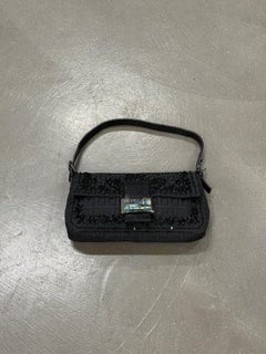 F/W1999 Fendi Zucchino Baguette with lizard inserts and mother-of-pearl buckle