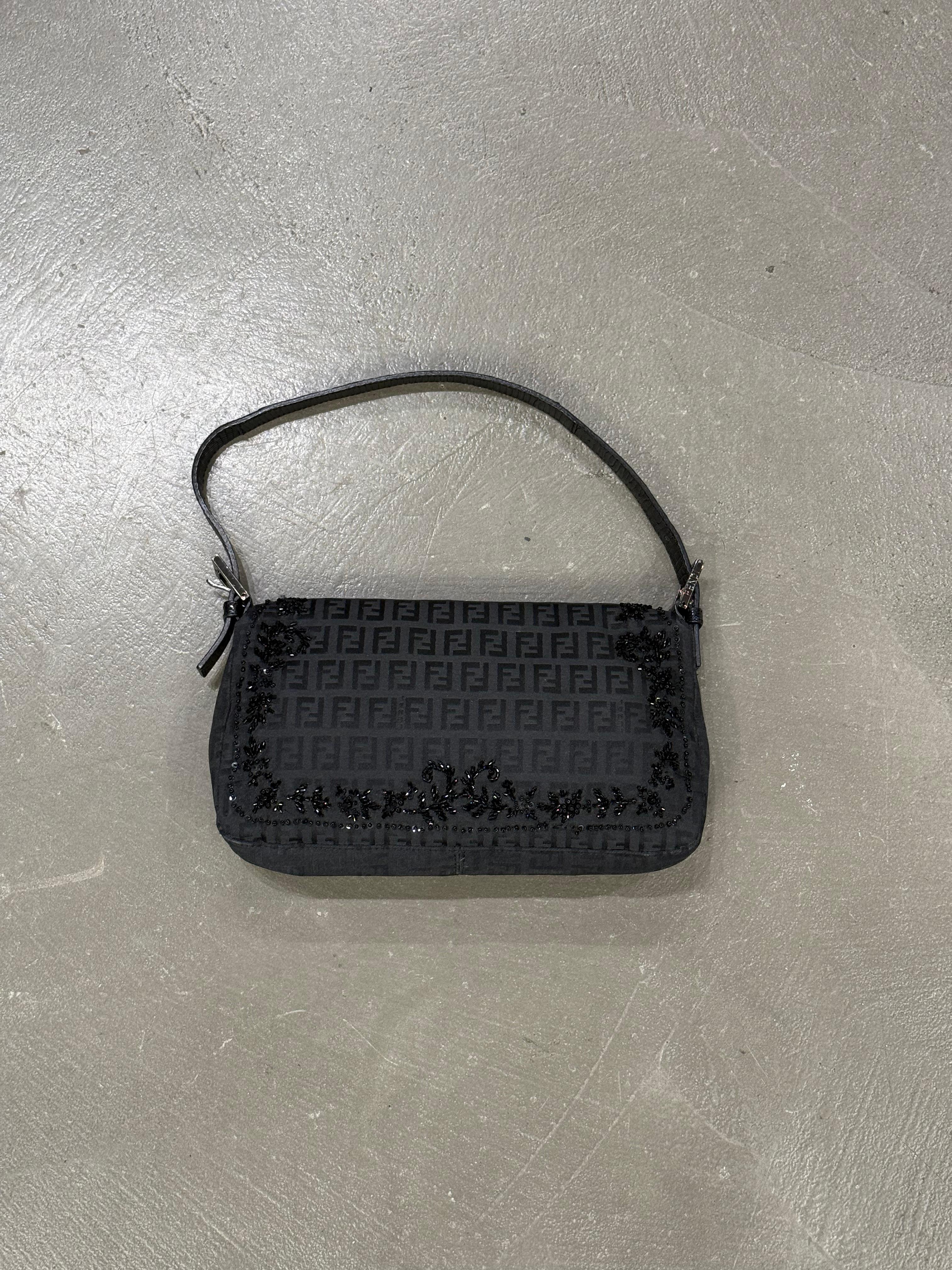 F/W1999 Fendi Baguette Zucchino con inserti lucertola e fibbia madreperla in vendita 1