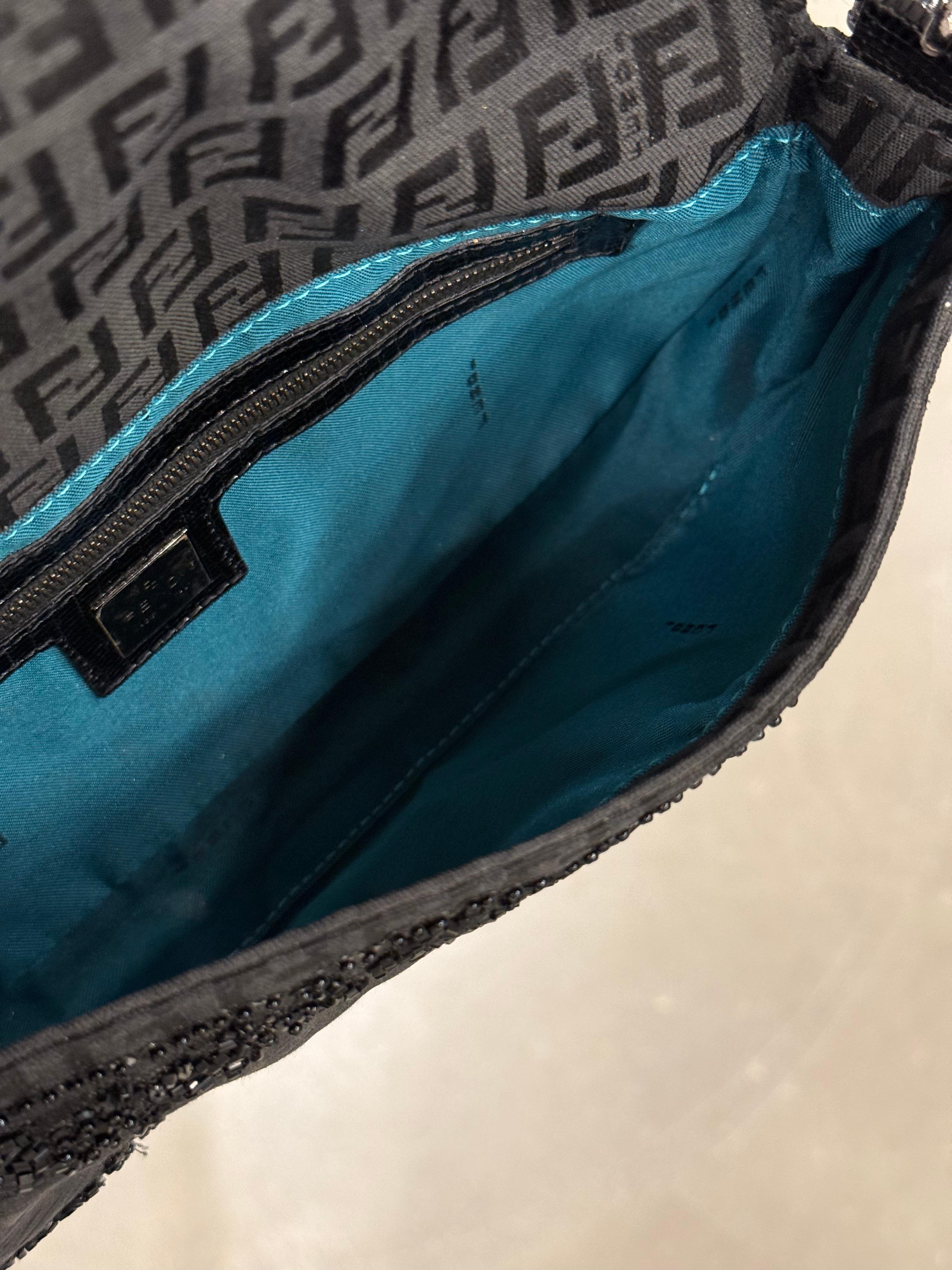 F/W1999 Fendi Baguette Zucchino con inserti lucertola e fibbia madreperla in vendita 3