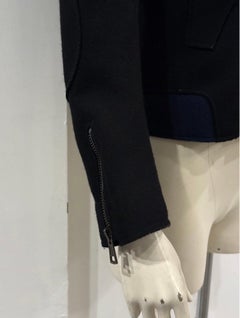 Manteau à double boutonnage Balenciaga collection automne-hiver 2007, signé Ghesquière, avec col en peau de mouton