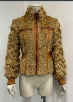 F/W2008 Cavalli rabbit fur hybrid soldier jacket