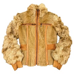 F/W2008 Cavalli rabbit fur hybrid soldier jacket