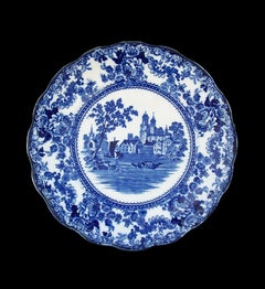 F. WINKLE & CO. - Togo - Piatto decorato a flusso blu - Regno Unito - C.I.C. 1890-1925