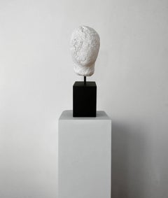 F05 Handmade Sculptural Bust On Wood Plinth by Object Atelier