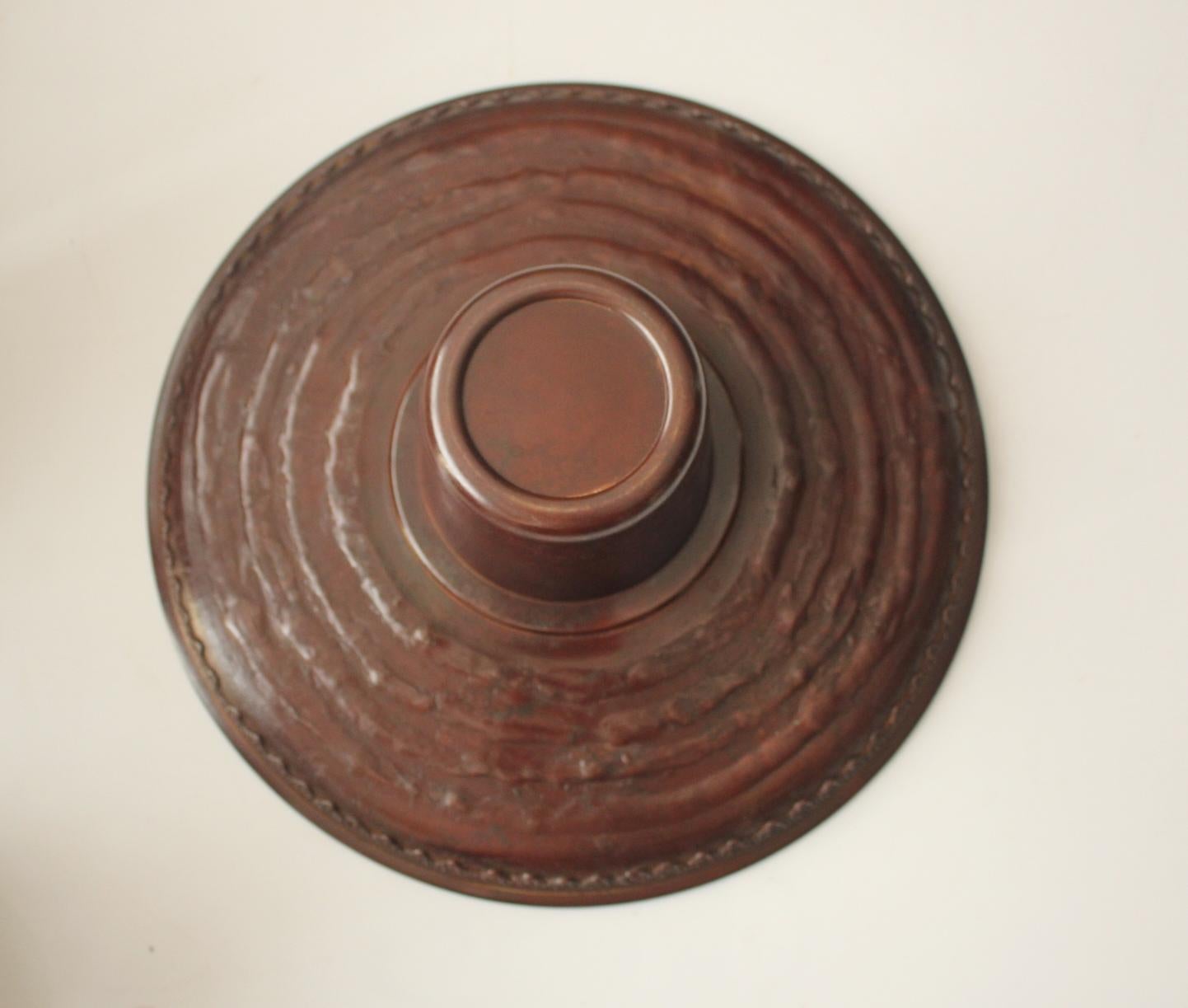 F1 Japanische Kunstvase aus Kupfer von Suga Gesshin, Takaoka Copperware im Angebot 11