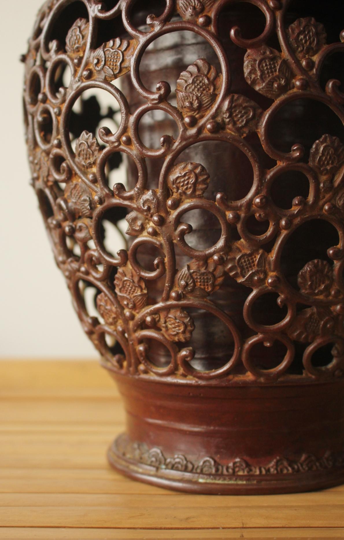F1 Japanische Kunstvase aus Kupfer von Suga Gesshin, Takaoka Copperware im Angebot 1