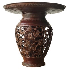 F1 Jarrón de cobre de arte japonés de Suga Gesshin, Takaoka Copperware