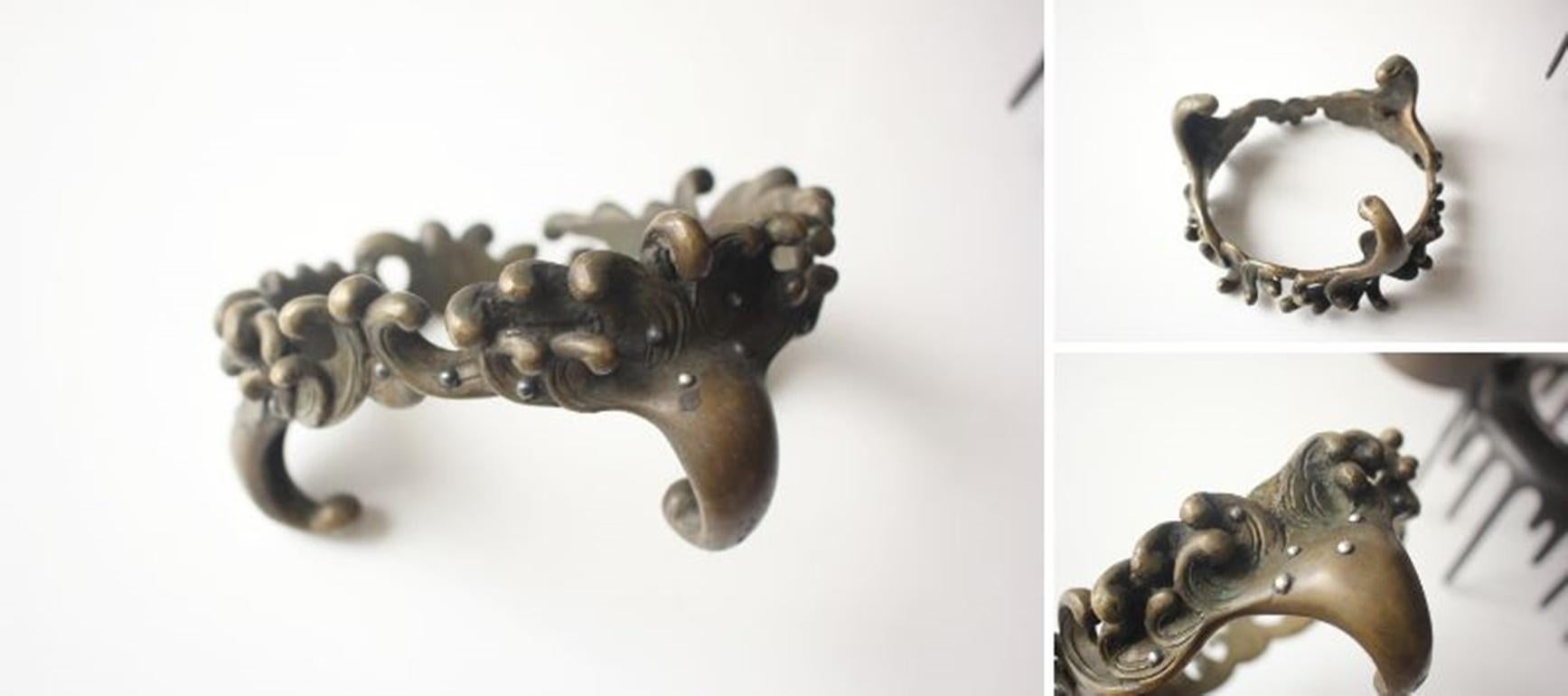 F11 Jarrón de cobre antiguo de arte japonés Copperware en venta 10