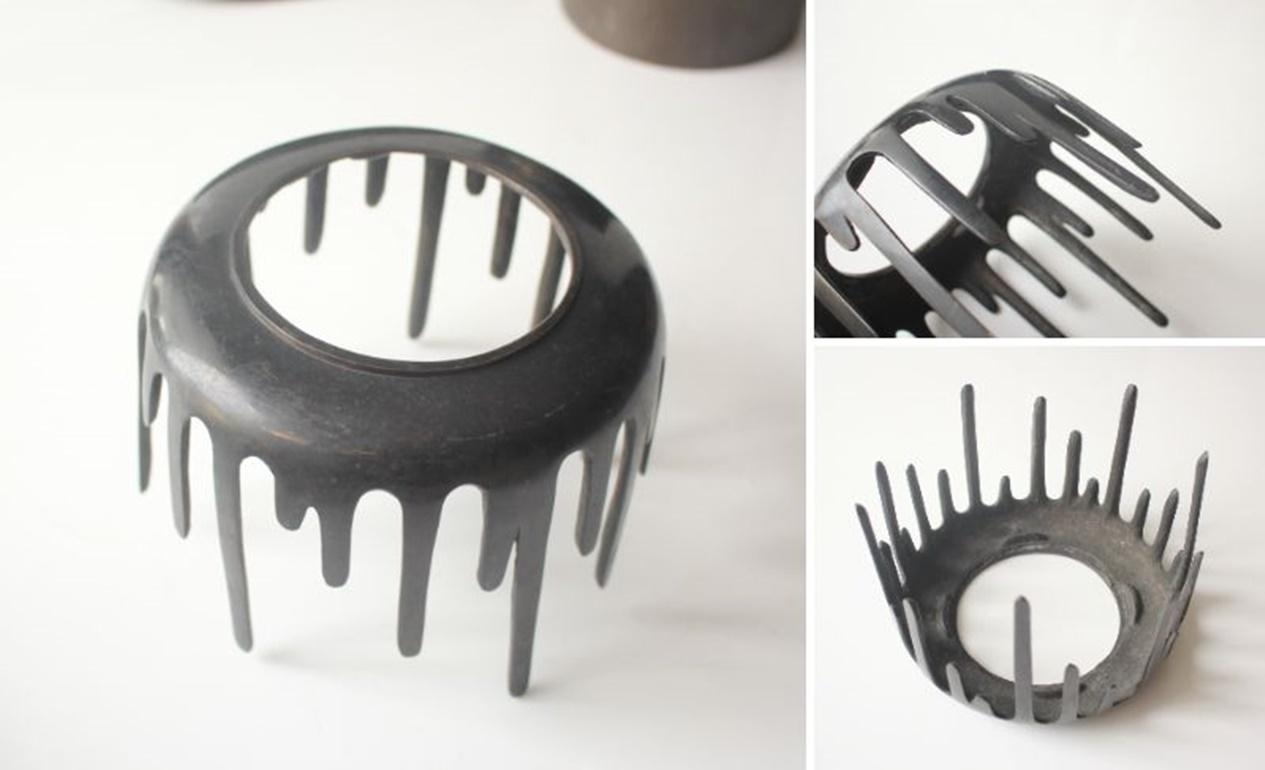 F11 Jarrón de cobre antiguo de arte japonés Copperware en venta 11