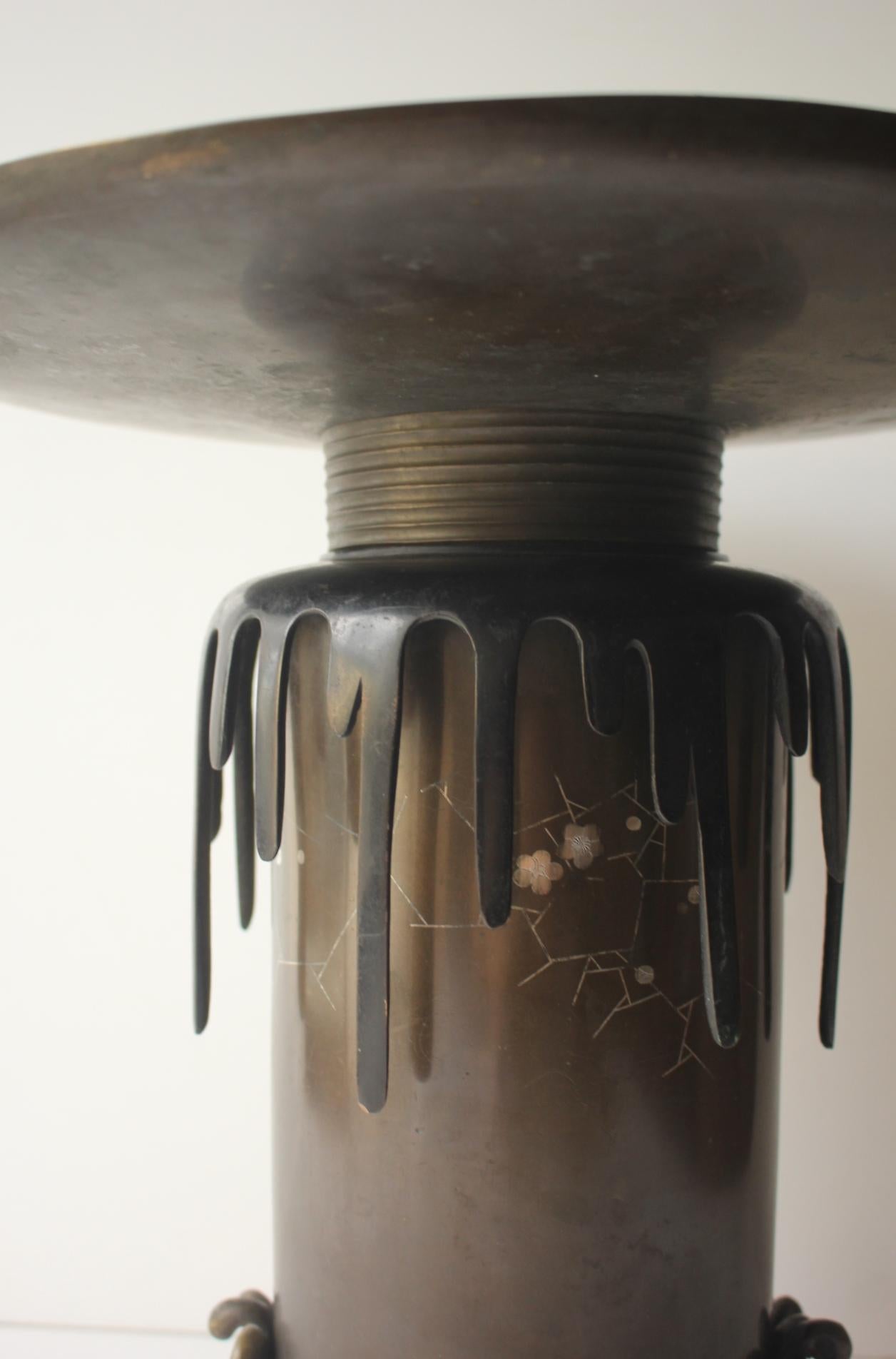 F11 Jarrón de cobre antiguo de arte japonés Copperware en venta 1