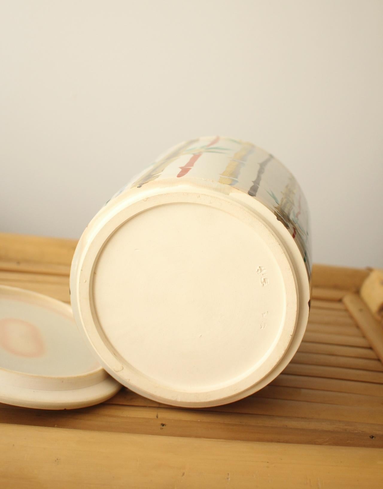F2 Japanische Kunst Miura Chikuken, Kenzan Design Bambus Wasserkrug, Teezeremonie im Angebot 7