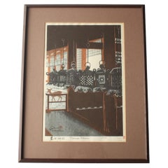 F21 Japanese Art Shiro Kasamatsu Woodblock print [Kasuga Shrine]