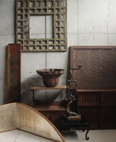 F23 Japanese Antiques Metal Iron lantern parts