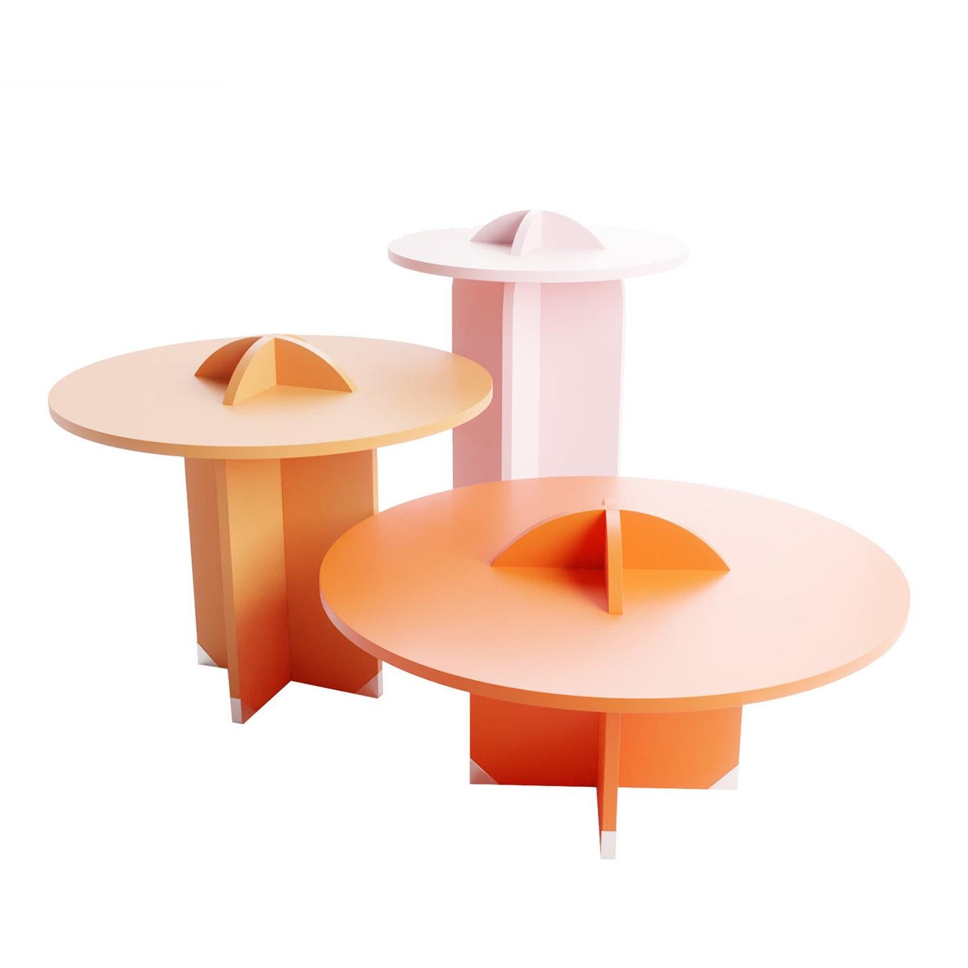 Italian F4 TT01 Pink Side Table 