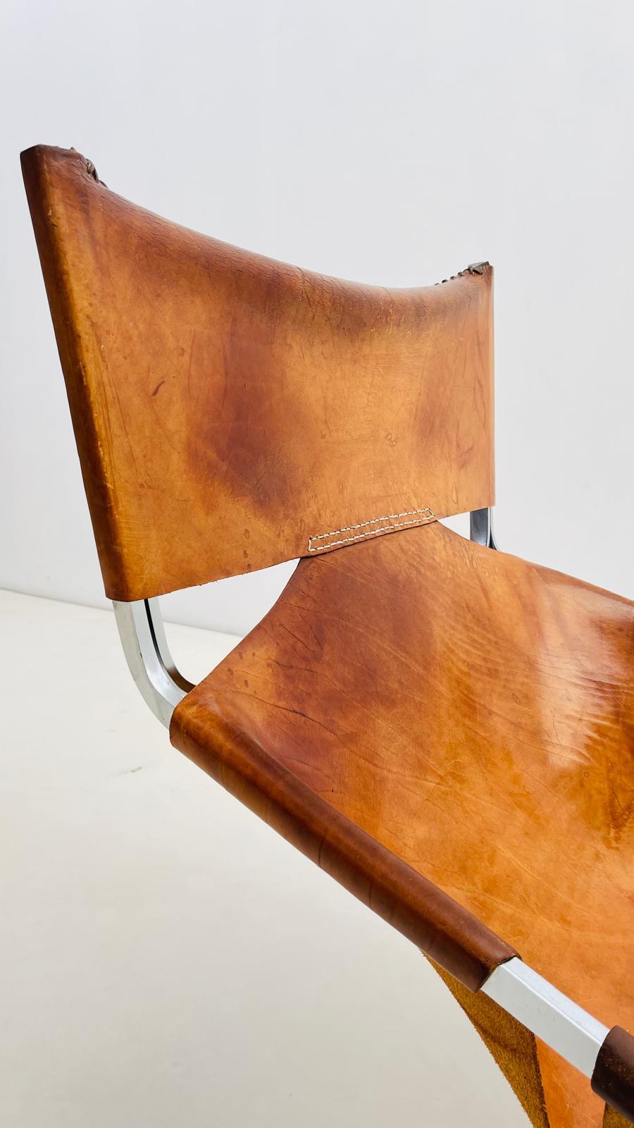 'F444'  Leather lounge chair by Pierre Paulin for Artifort im Angebot 4