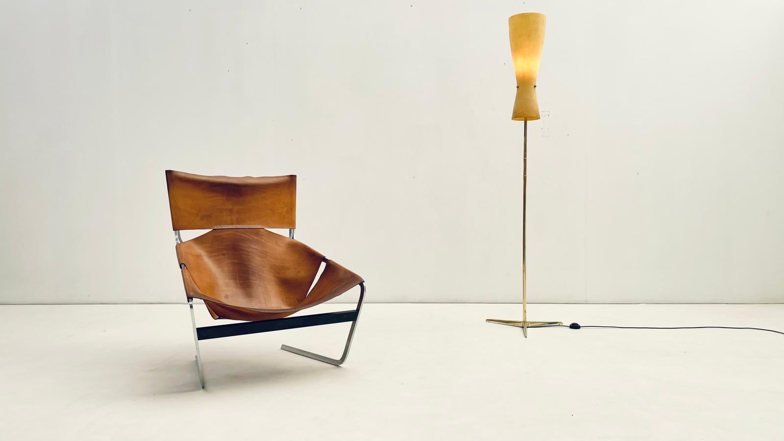 'F444'  Leather lounge chair by Pierre Paulin for Artifort im Angebot 7