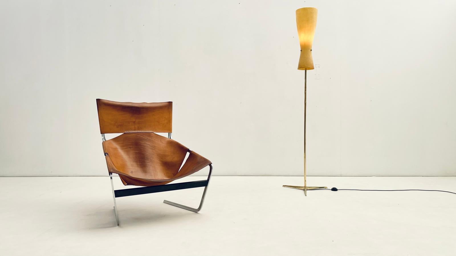 'F444'  Leather lounge chair by Pierre Paulin for Artifort im Angebot 8